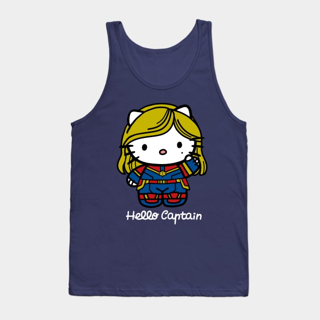 Hello Captain Tank Top by RetroFreak